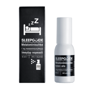 SleepGuide-melatoniinisuihke-pakkaus