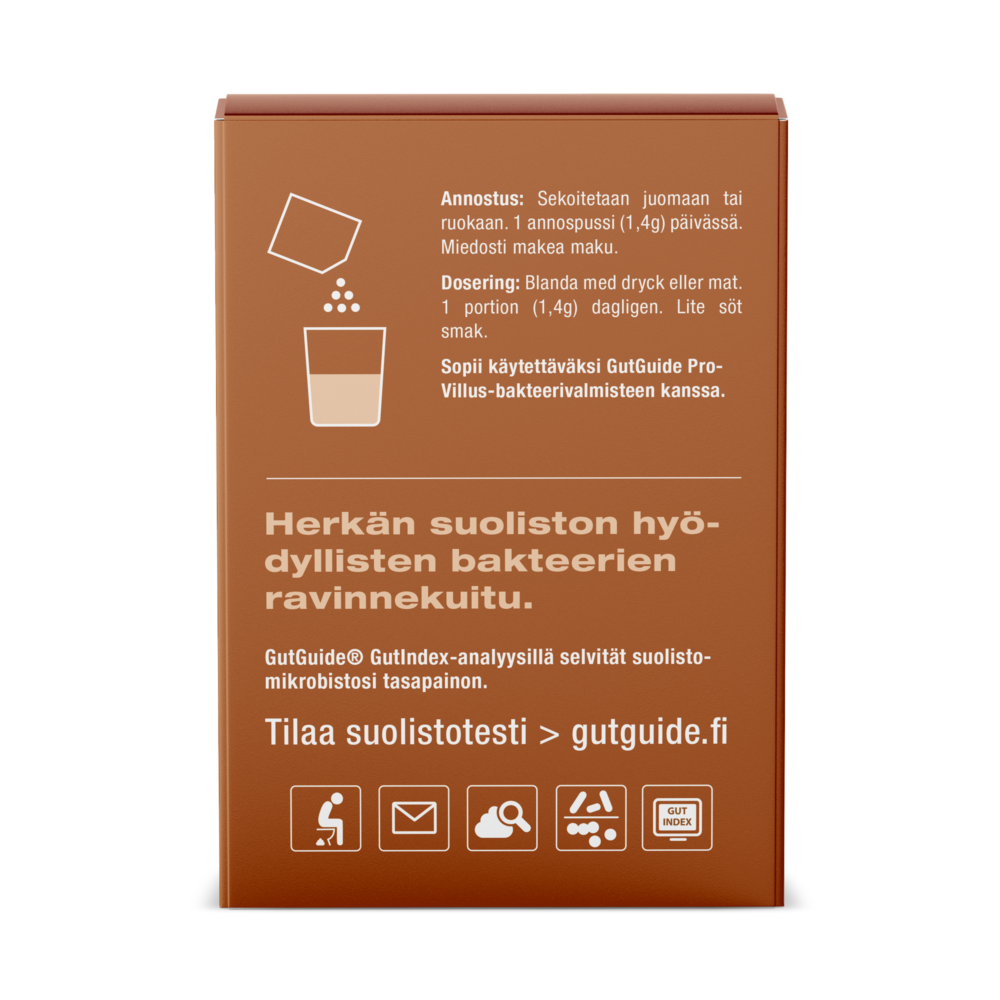 GutGuide-ProBifido-kuitu-pakkaus-hyödyllisten-bakteerien-ravinne