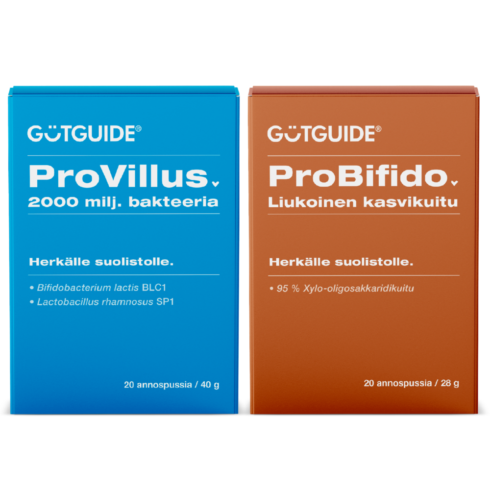GutGuide-ProVillus-ja-ProBifido-bakteerilisäpakkaukset