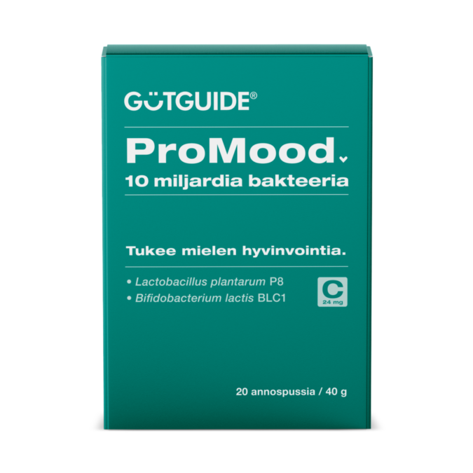 GutGuide-ProMood-bakteerilisä-tukee-mielen hyvinvointia