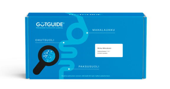 GutIndex-suolistomikrobistoanalyysin testipakkaus.